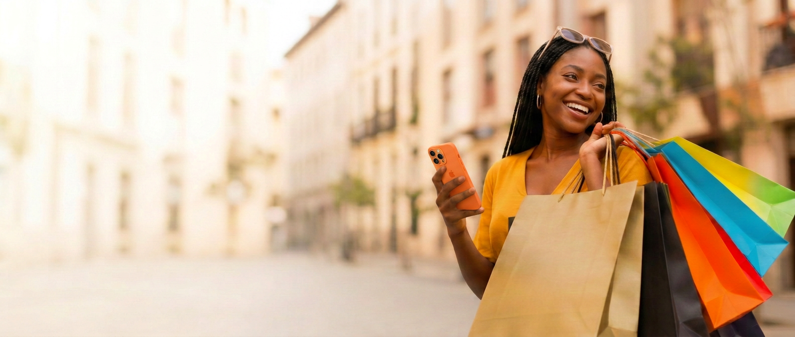 Cliente LAPAGE avec ses achats